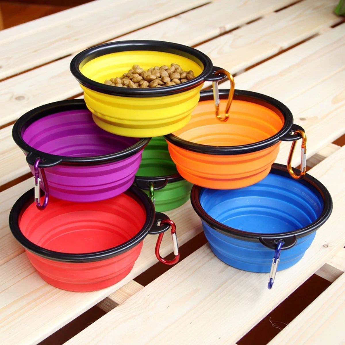 ANKAVERSE® Katlanabilir Pet Mama Kabı ve Oyuncak