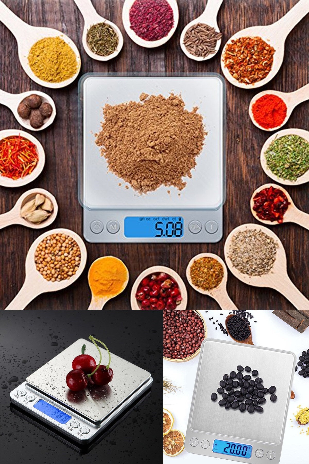 ANKAVERSE® Dijital Hassas Mutfak Terazisi Hassas Tartı 2000 Gr/01 Gr Hassasiyet