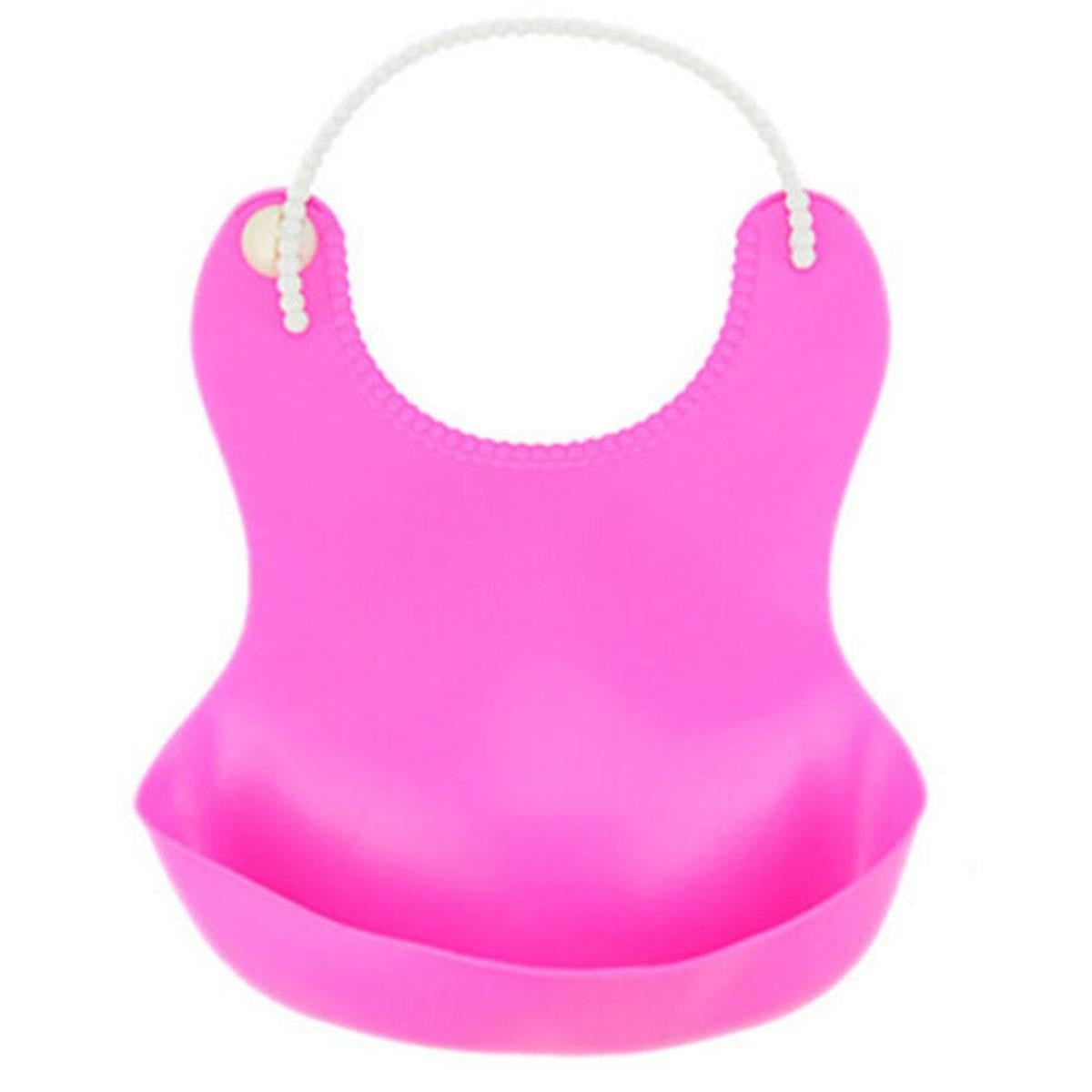 ANKAVERSE® Pembe Silikon Bebek Mama Önlüğü - Dökülme Önleyici ve Bükülebilir