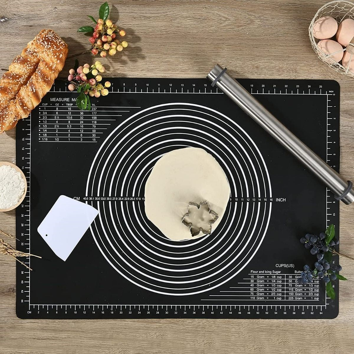 ANKAVERSE® Çok Amaçlı Silikon Hamur Matı (40x50 cm)