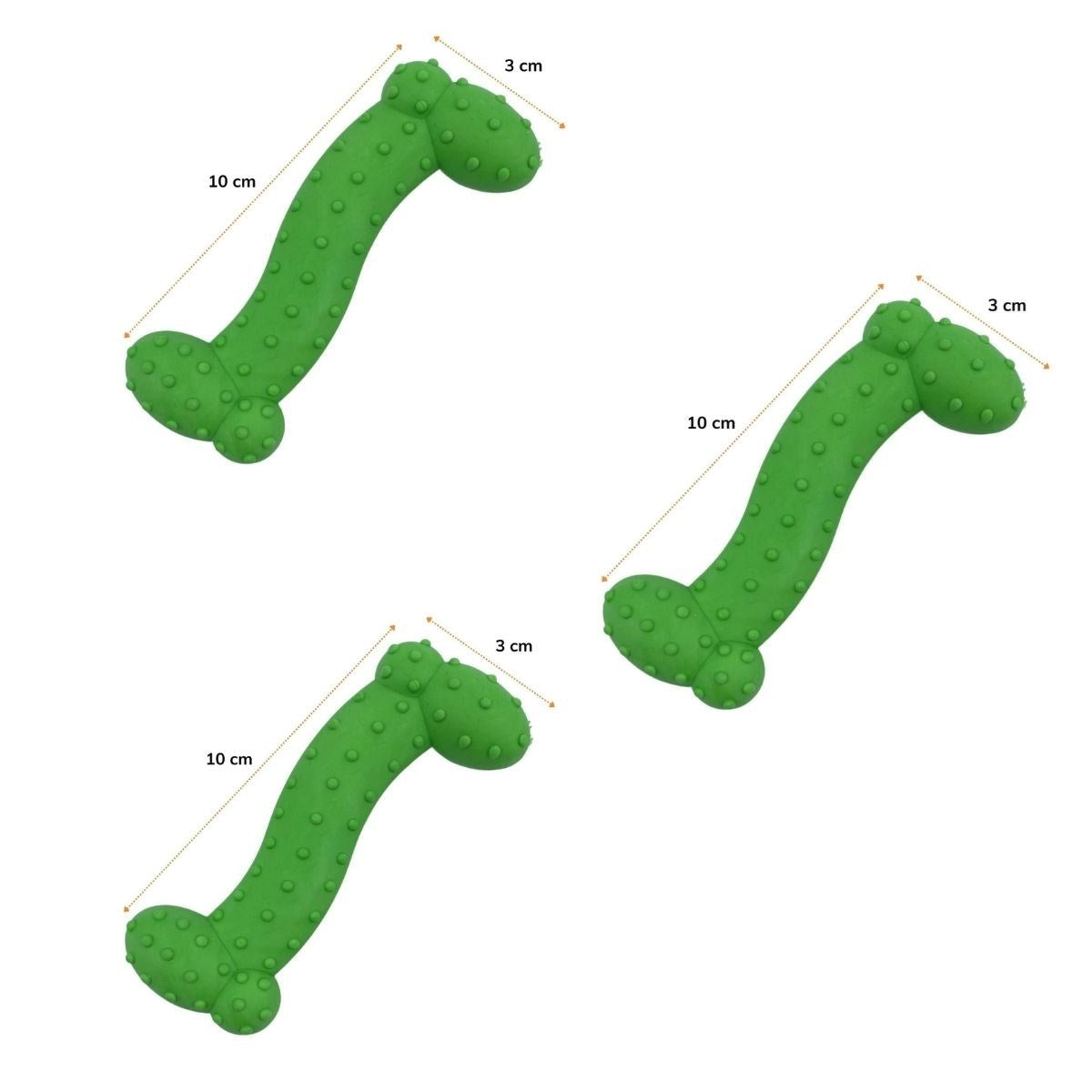 ANKAVERSE® Tiny Tırtıklı Kemik Köpek Oyuncağı