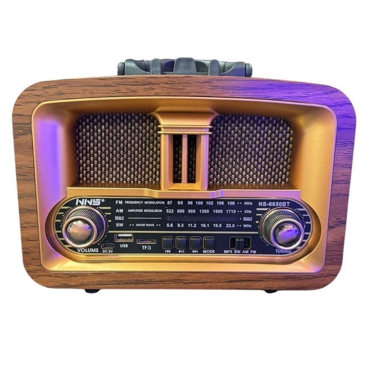 ANKAVERSE® Taşınabilir Klasik AM/FM/SW  Retro Ev Radyo USB ile Şarj Olabilen Retro Radyo