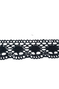 Kopanaki Dantel en 5 cm Badem Model Siyah 5 Metre