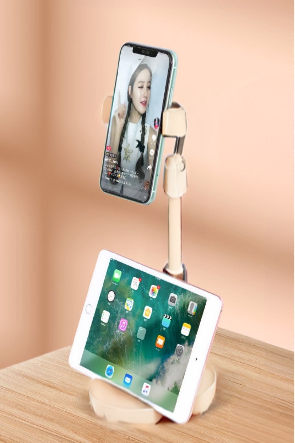 ANKAVERSE® Beyaz Masaüstü Tablet ve Telefon Standı