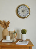 Zentime Gold Zarif 40 Cm Metal Duvar Saati