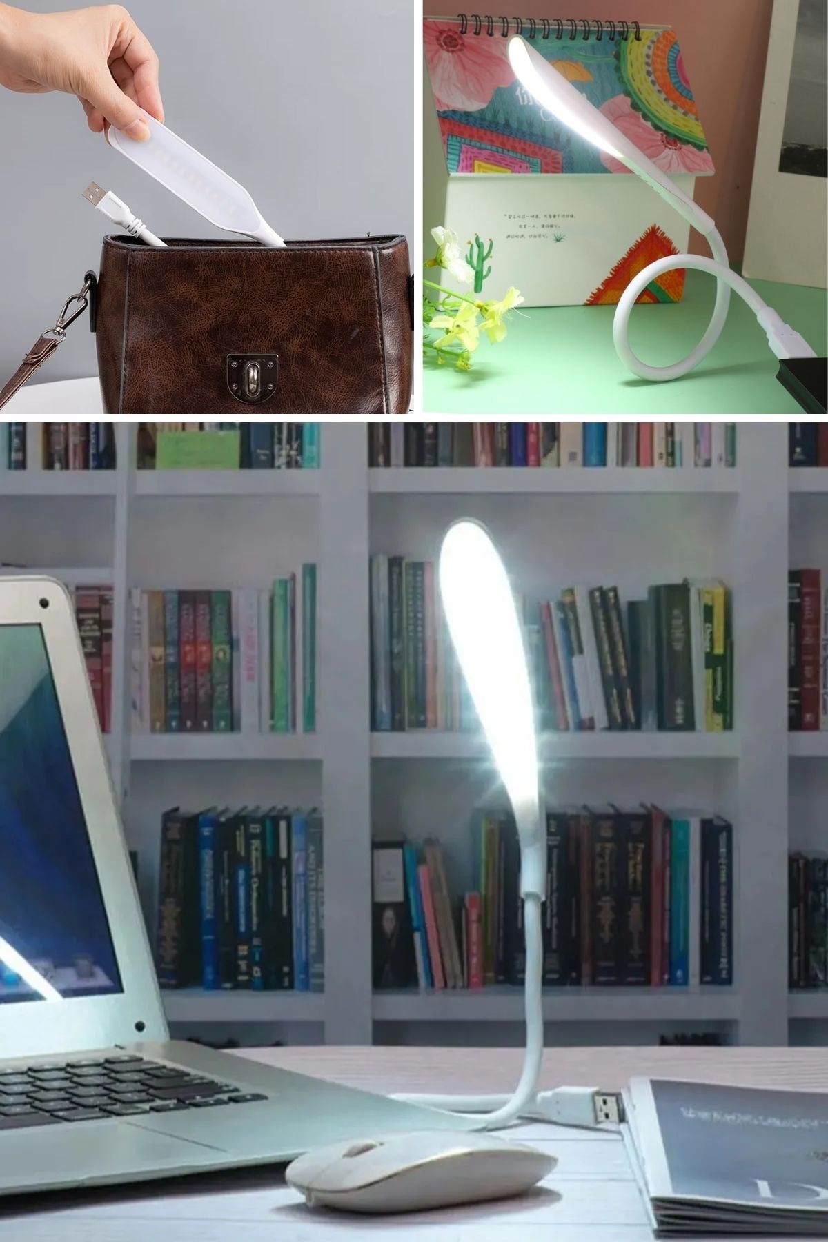 ANKAVERSE® USB Dokunmatik 14 LED Masa Lambası - Beyaz