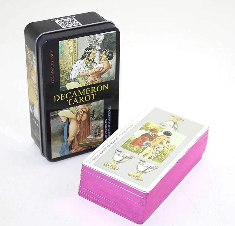 Decameron Metal Kutulu Tarot Kartı
