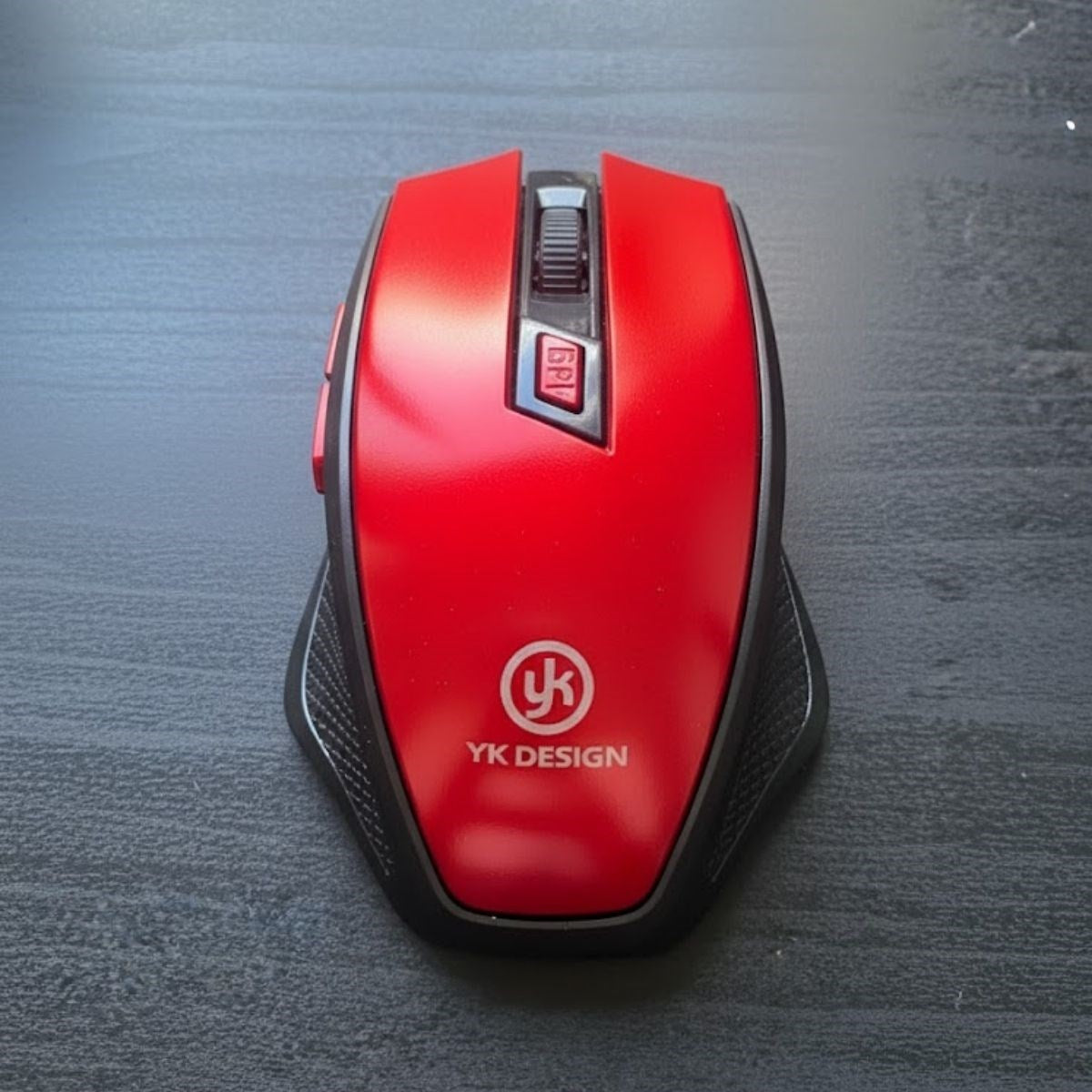 ANKAVERSE® Kırmızı Renkli Baş Parmak Destekli Ergonomik Sessiz Kablosuz Mouse – USB Alıcılı, Ofis ve Oyun İçin Konforlu Bilgisayar Faresi MS6300