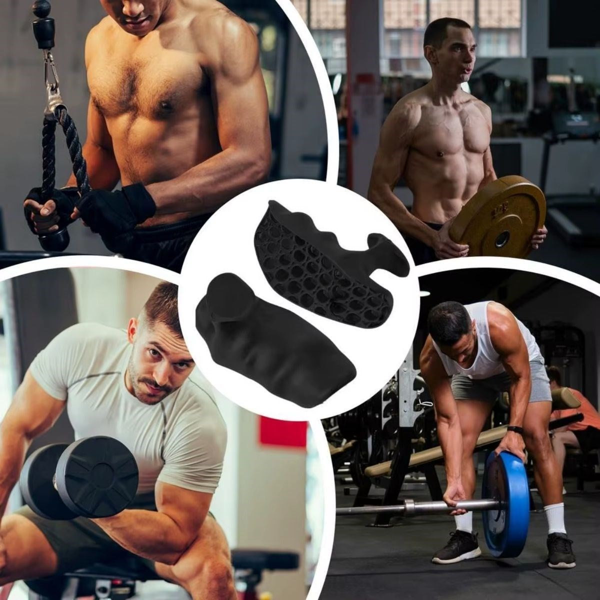 ANKAVERSE® 2 Adet Sporcu El Koruma Silikonu – Fitness, Ağırlık Kaldırma ve Antrenman İçin Kaymaz El Pedi