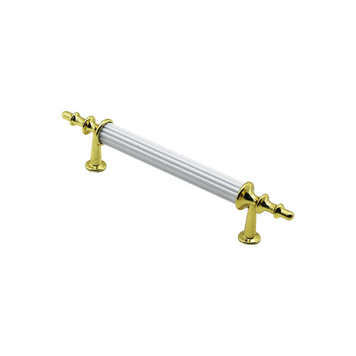 10 ADET BEYAZ - ALTIN BORU KULP 9.6CM (5286)