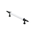 10 ADET BEYAZ - SİYAH BORU KULP 9.6CM (5286)