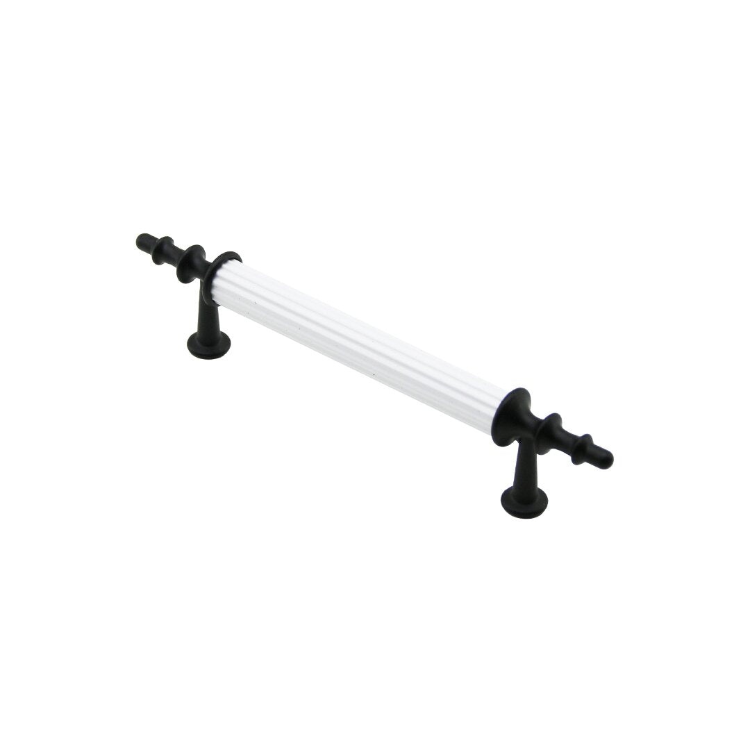 10 ADET BEYAZ - SİYAH BORU KULP 9.6CM (5286)