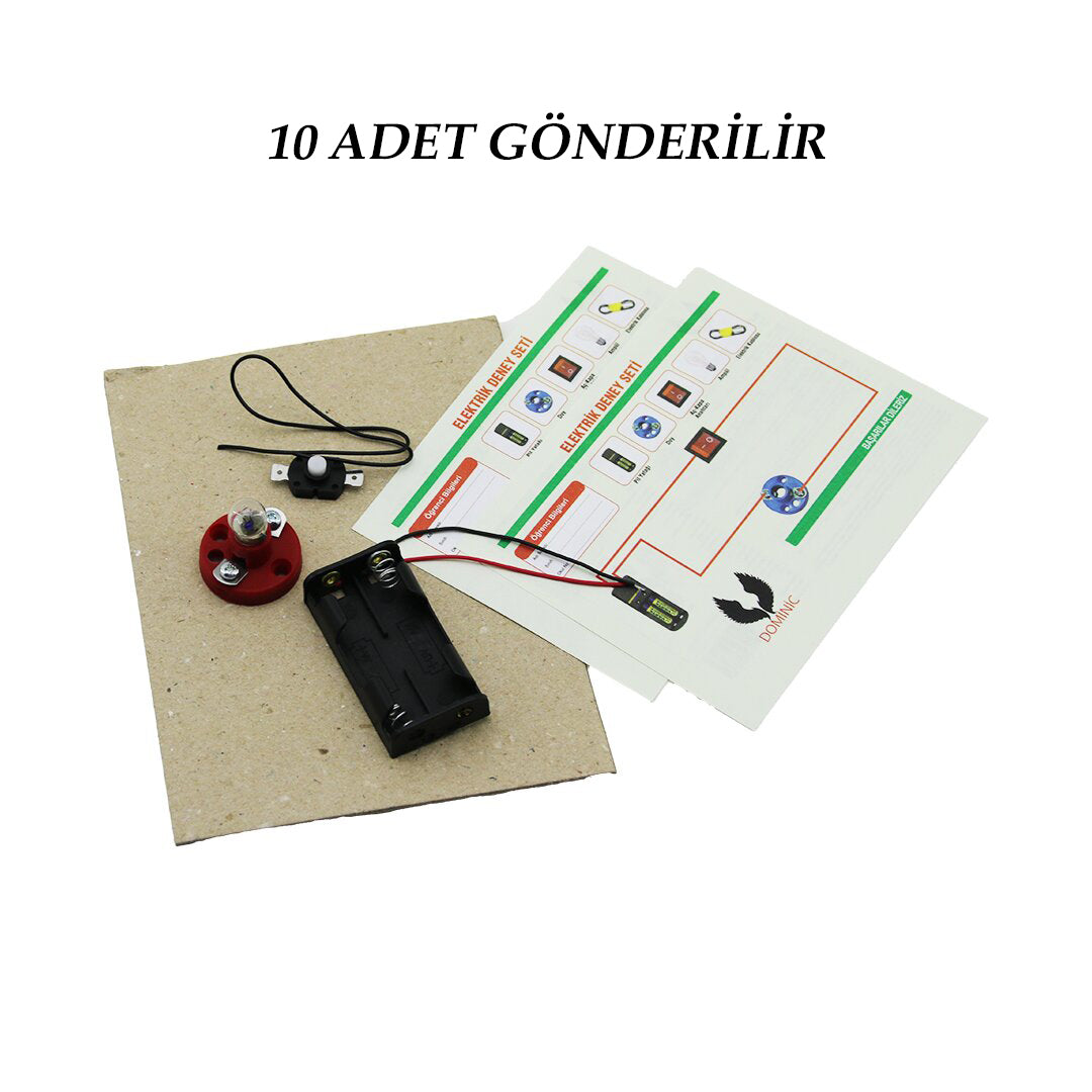 10 ADET ELEKTRİK DENEY SETİ (5286)