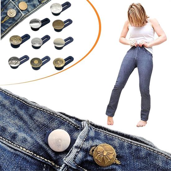 10 Adet Yedek Kot Düğmeleri Beden Genişletici (5286)