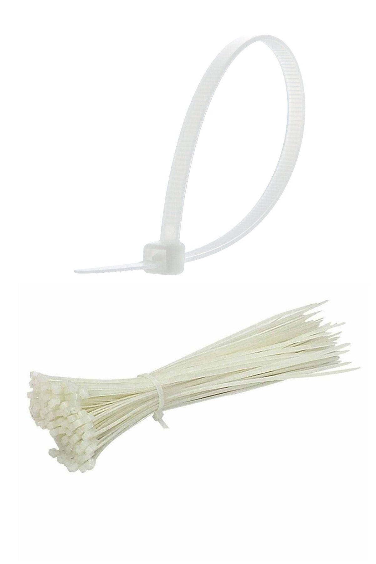 100 Adet Plastik Cırt Kelepçe Kablo Bağı Kablo Düzenleyici- 3.6 X 150 MM (5286)