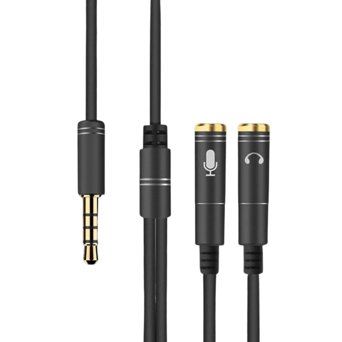1 Erkek 2 Dişi 3.5 mm Kulaklık ve Mikrofon Ayırıcı Çoklayıcı Aux Kablo (5286)