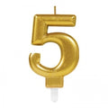 5 Rakam Mum Gold Renk (5286)