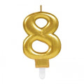 8 Rakam Mum Gold Renk (5286)
