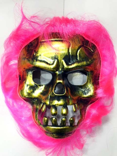 Cadılar Bayramı Pembe Saçlı Maske (5286)