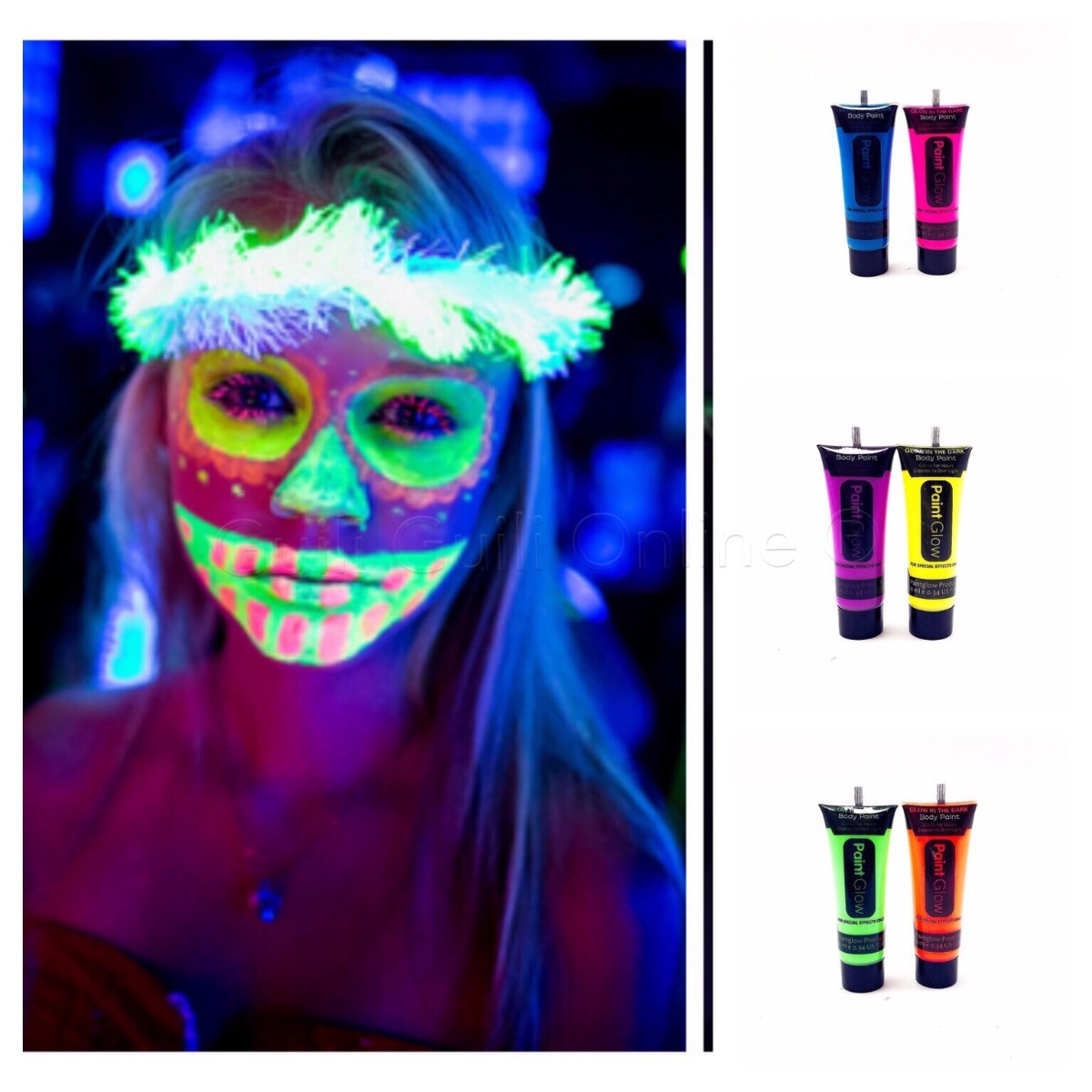 Glow Boya Fosforlu Krem Boya 12 Adet (5286)
