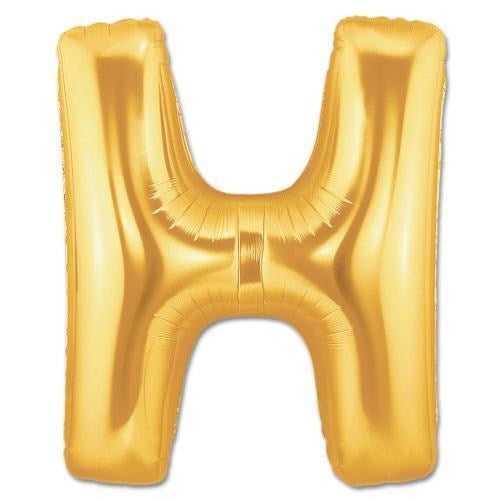 H Harf Folyo Balon Altın Renk  40 inç (5286)