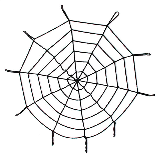 Halloween Cadılar Bayramı Örümcek Ağ Dekor Siyah 1.5 Metre (5286)