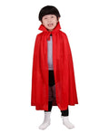 Kırmızı Renk Yakalı Pelerin Çocuk Boy 90 cm (5286)