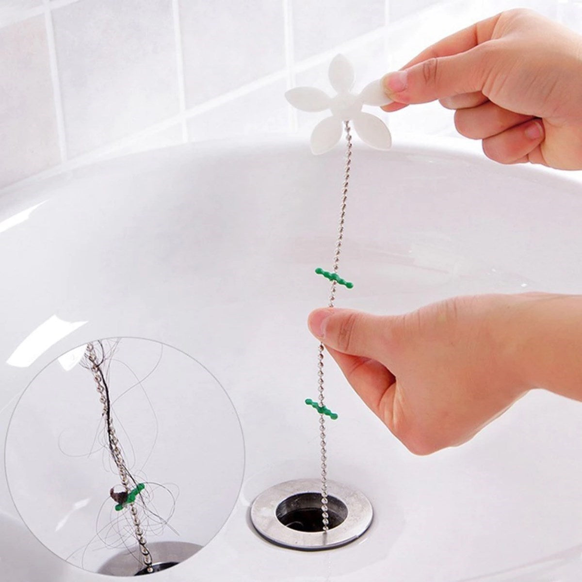 Pratik Banyo Küvet Lavabo Gideri Tıkanma Önleyici Plastik Aparat (5286)