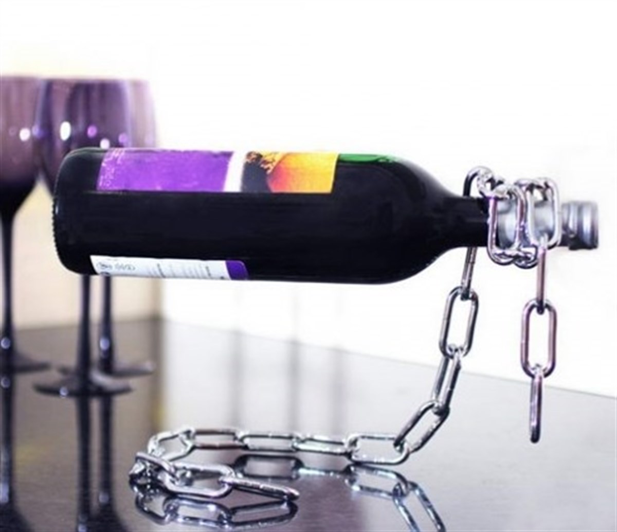 Sihirli İlüzyon Zincir Uçan Şişe Eşya Tutucu Aparat Chain Holder (5286)