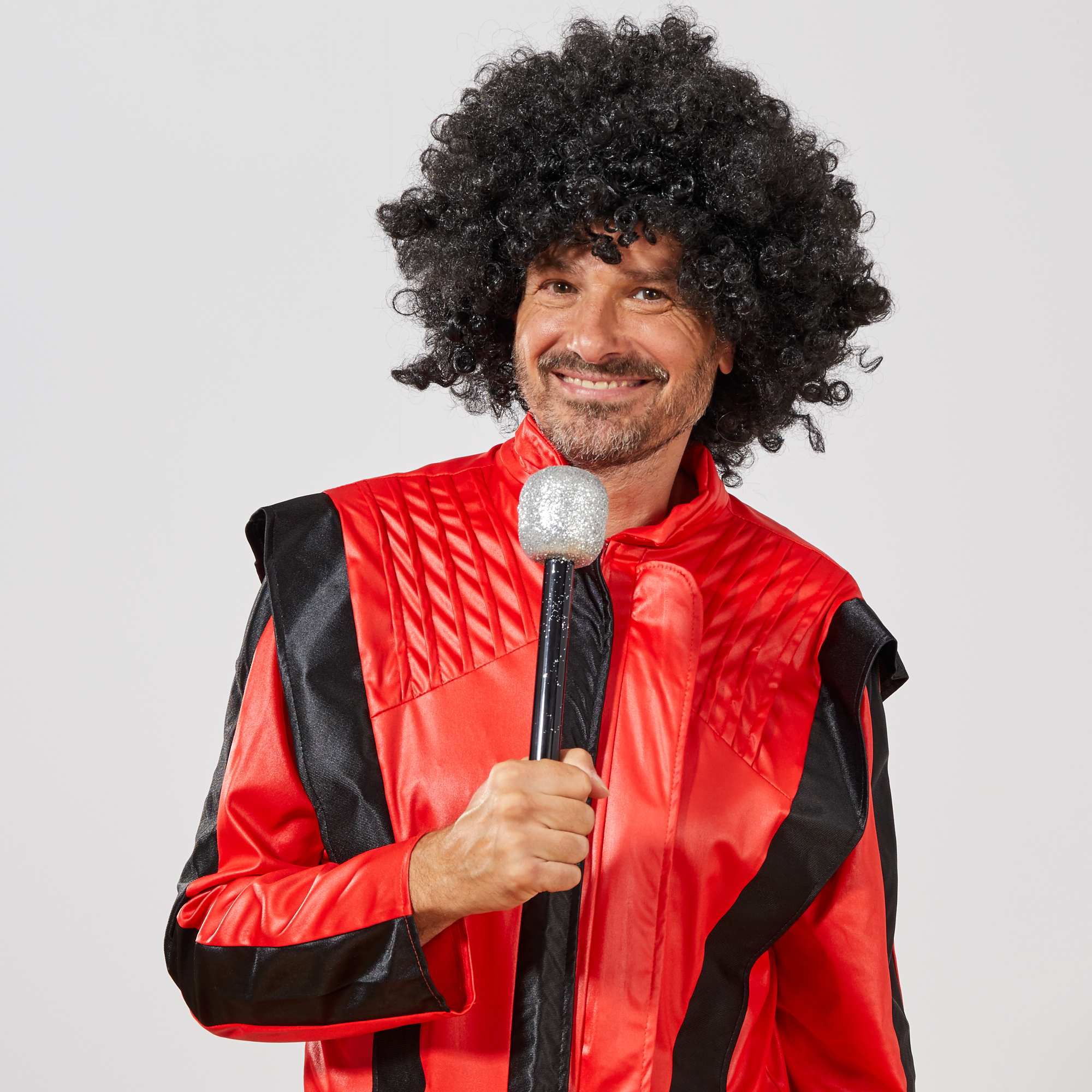 Siyah Renk Kıvırcık Afro Bonus Peruk (5286)