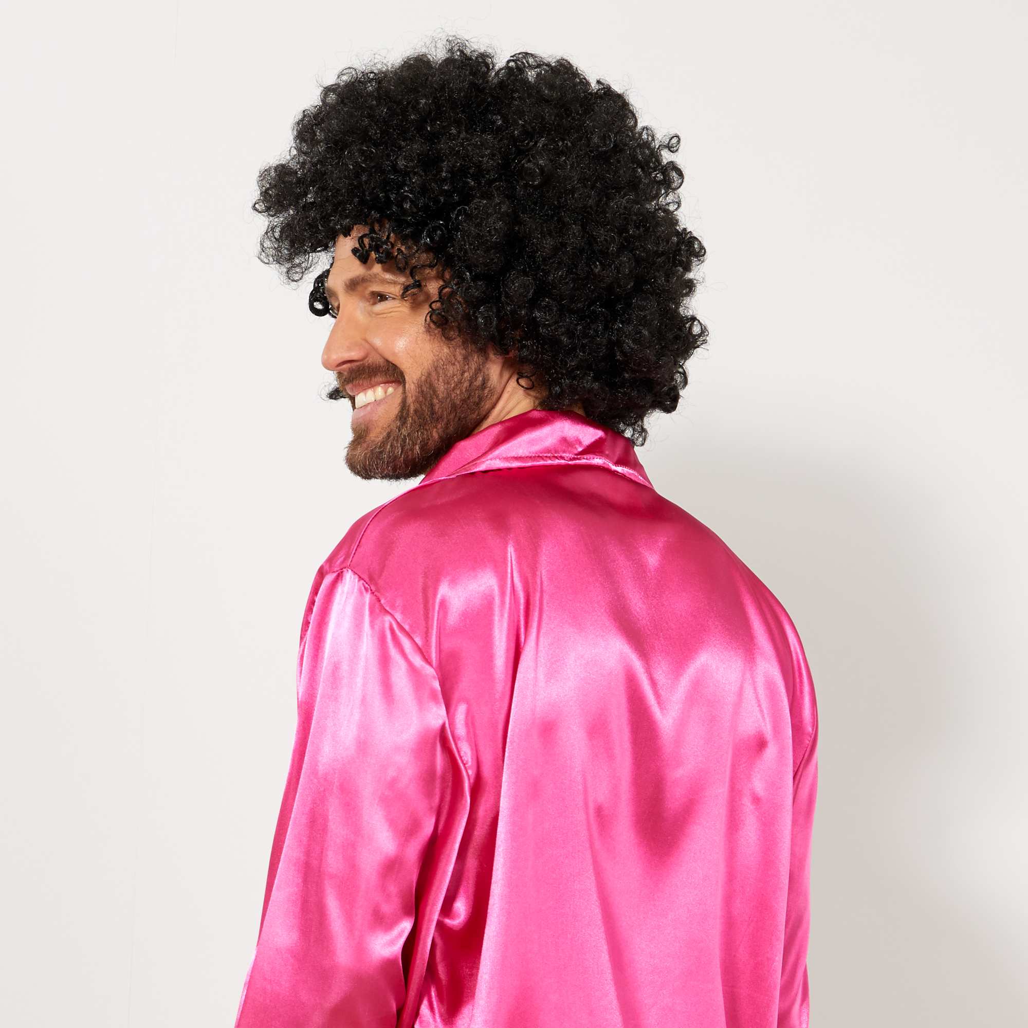 Siyah Renk Kıvırcık Afro Bonus Peruk (5286)