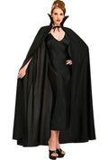 Siyah Renk Yakalı Halloween Pelerini 120 cm (5286)
