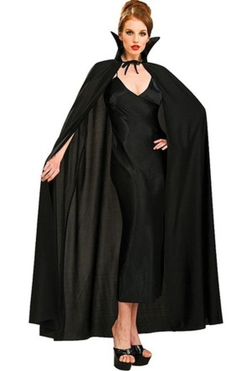 Siyah Renk Yakalı Halloween Pelerini 120 cm (5286)