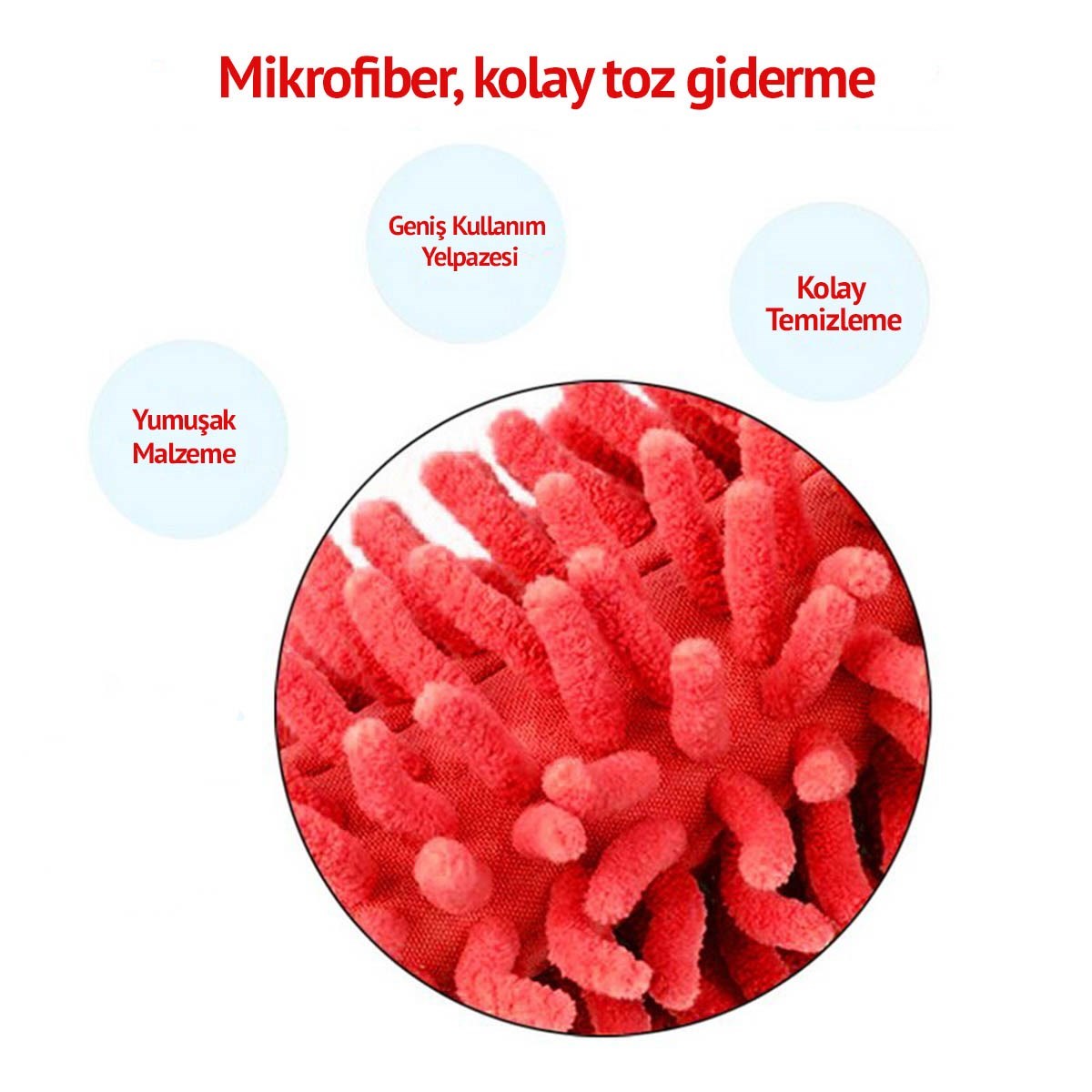 Teleskopik Mikrofiber Pratik Uzayabilen Toz Alma Fırçası Aparatı (5286)