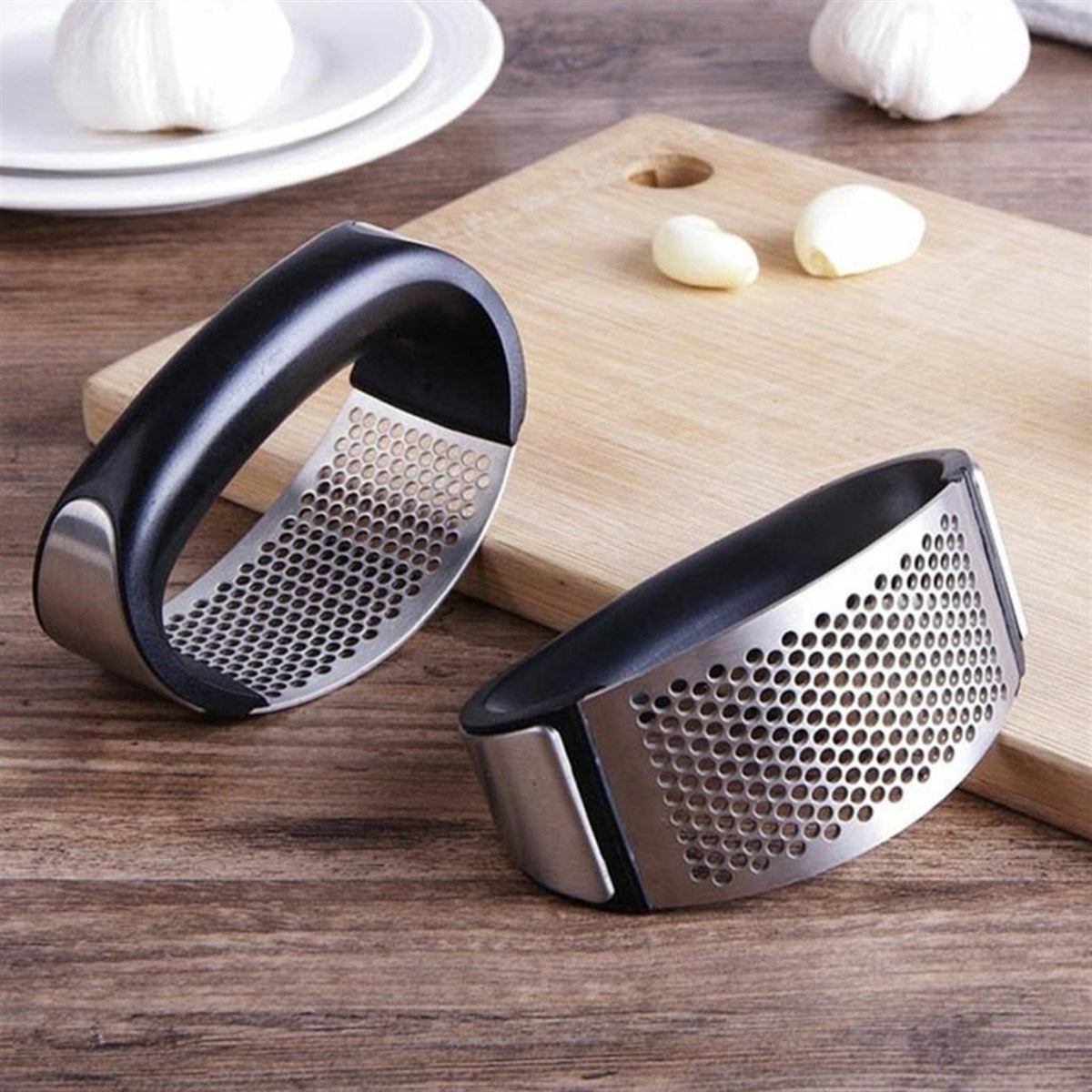 Yeni Sarımsak Ezici Paslanmaz Çelik Garlic Press (5286)