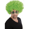 Yeşil Renk Kıvırcık Afro Bonus Peruk (5286)