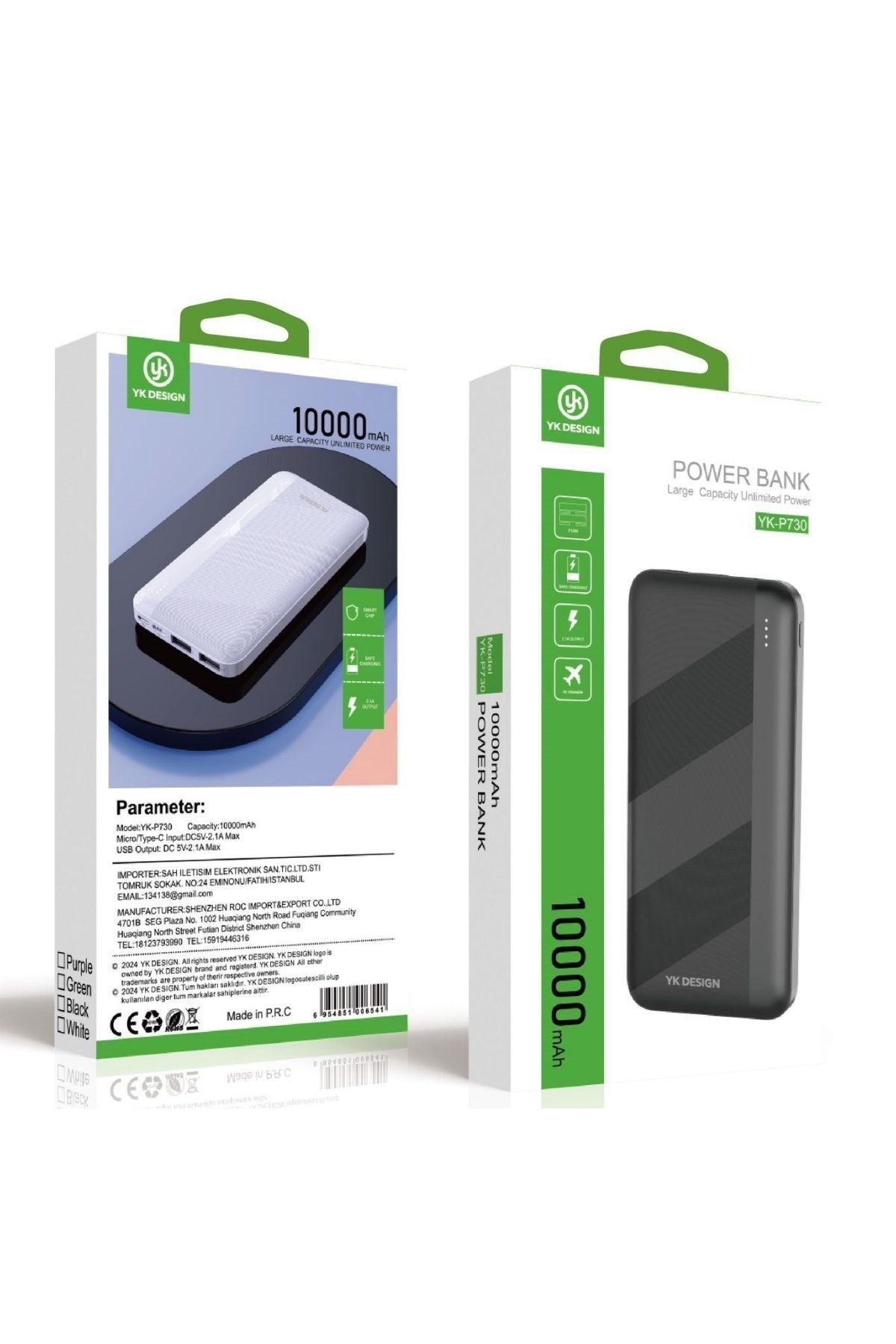 ANKAVERSE® Mikro Type-C USB Hızlı Şarj Edebilen 10000 mAh Powerbank