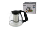 1100ML CAM DEMLİK ÇELİK SÜZGEÇLİ - PLASTİK KULP - KAPAK - KROM ÇERÇEVE (5286)