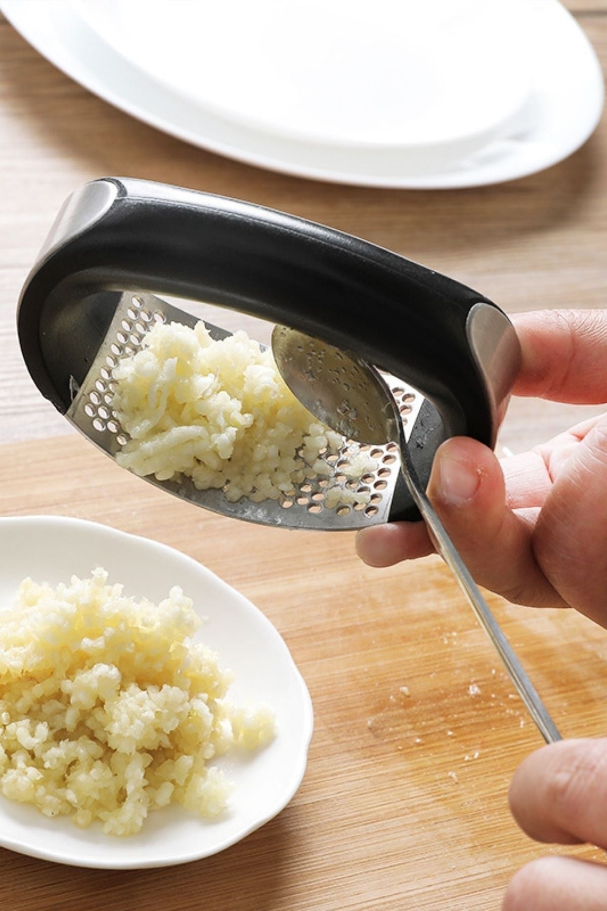 ANKAVERSE® Yeni Sarımsak Ezici Paslanmaz Çelik Garlic Press