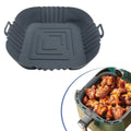 ANKAVERSE® Renkli Isıya Dayanıklı Yıkanılabilir Silikon Fırın Ve Airfryer Kare Model Pişirme Matı 20 Cm