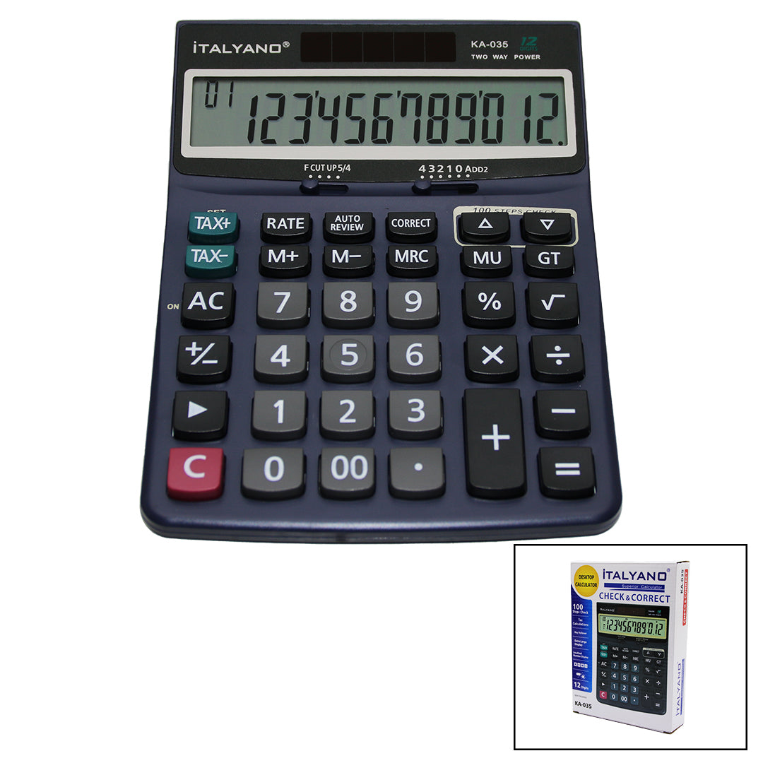 12 HANELİ HESAP MAKİNESİ 100 İŞLEM GERİ SAYDIRMA (5286)