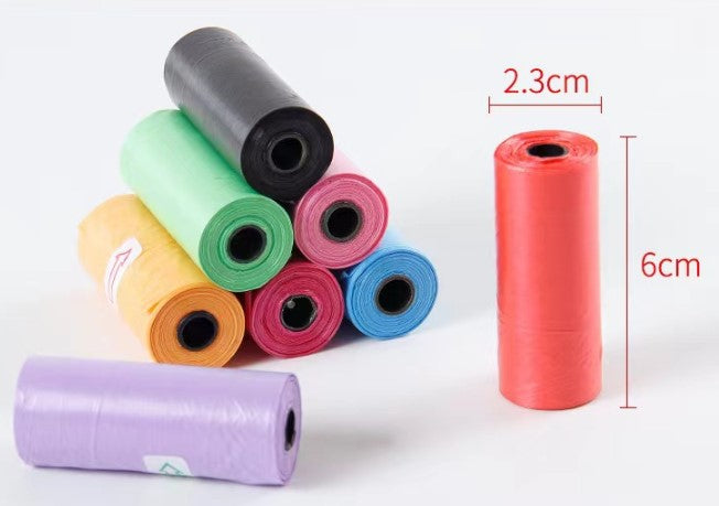 12 li Köpek Dışkı Poşet Düz Renkli Set (5286)