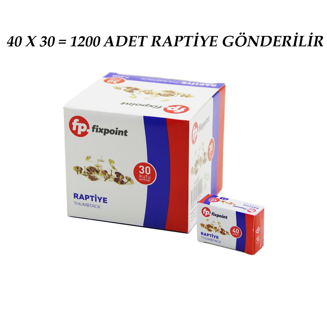 1200 ADET METAL RAPTİYE = 40PCS X 30 (5286)
