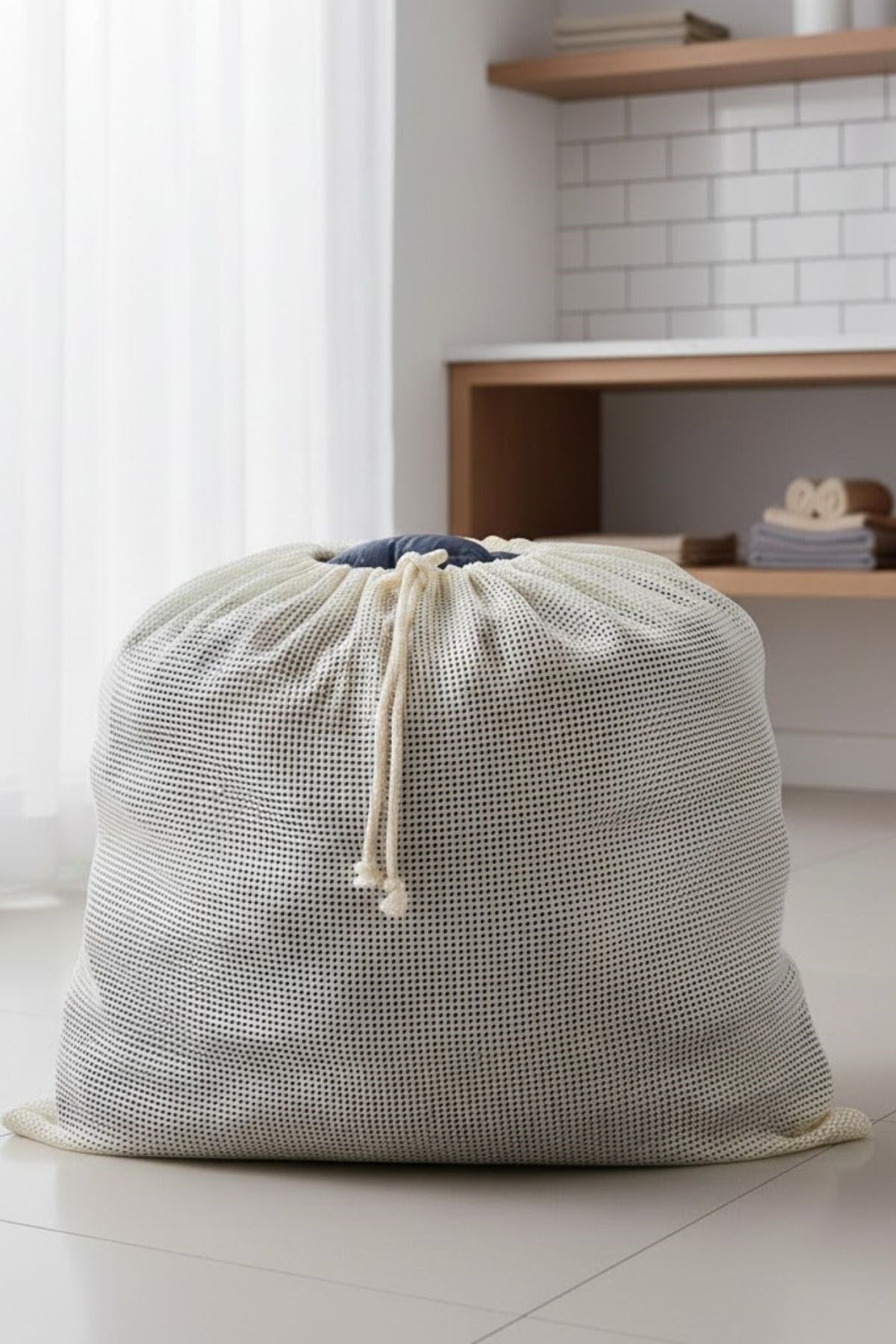 ANKAVERSE® Battal Boy 120x150 cm Mont ve perde Yıkama Filesi–Extra Büyük, Dayanıklı, Nefes Alabilir Çamaşır Koruma Torbası