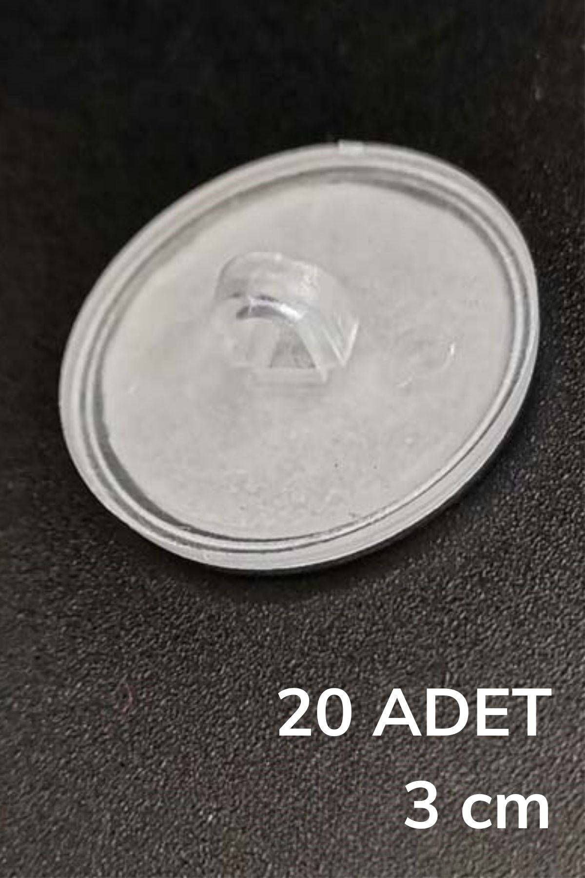 ANKAVERSE® 20'li Şeffaf Güçlü Yapışkan Diskler - 3 cm