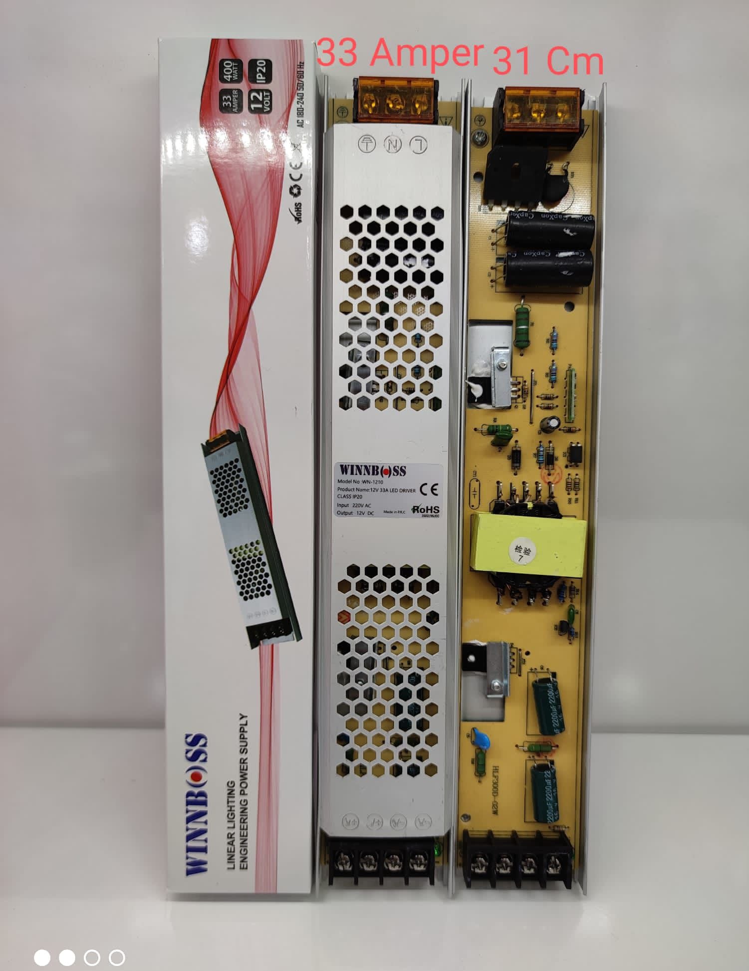 12V-33A-400W-IP20 ULTRA SLİM TRAFO (5286)