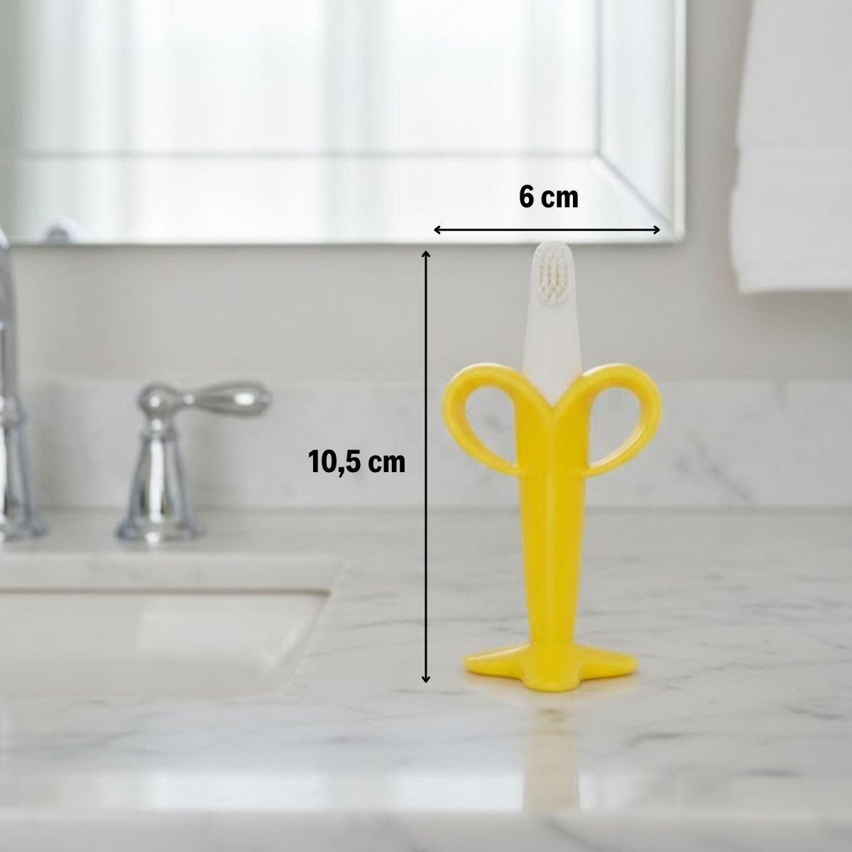 ANKAVERSE® Muz Şekilli Diş Kaşıma Aparatı – Bebekler İçin Silikon Diş Kaşıyıcı, Diş Çıkarma Oyuncağı