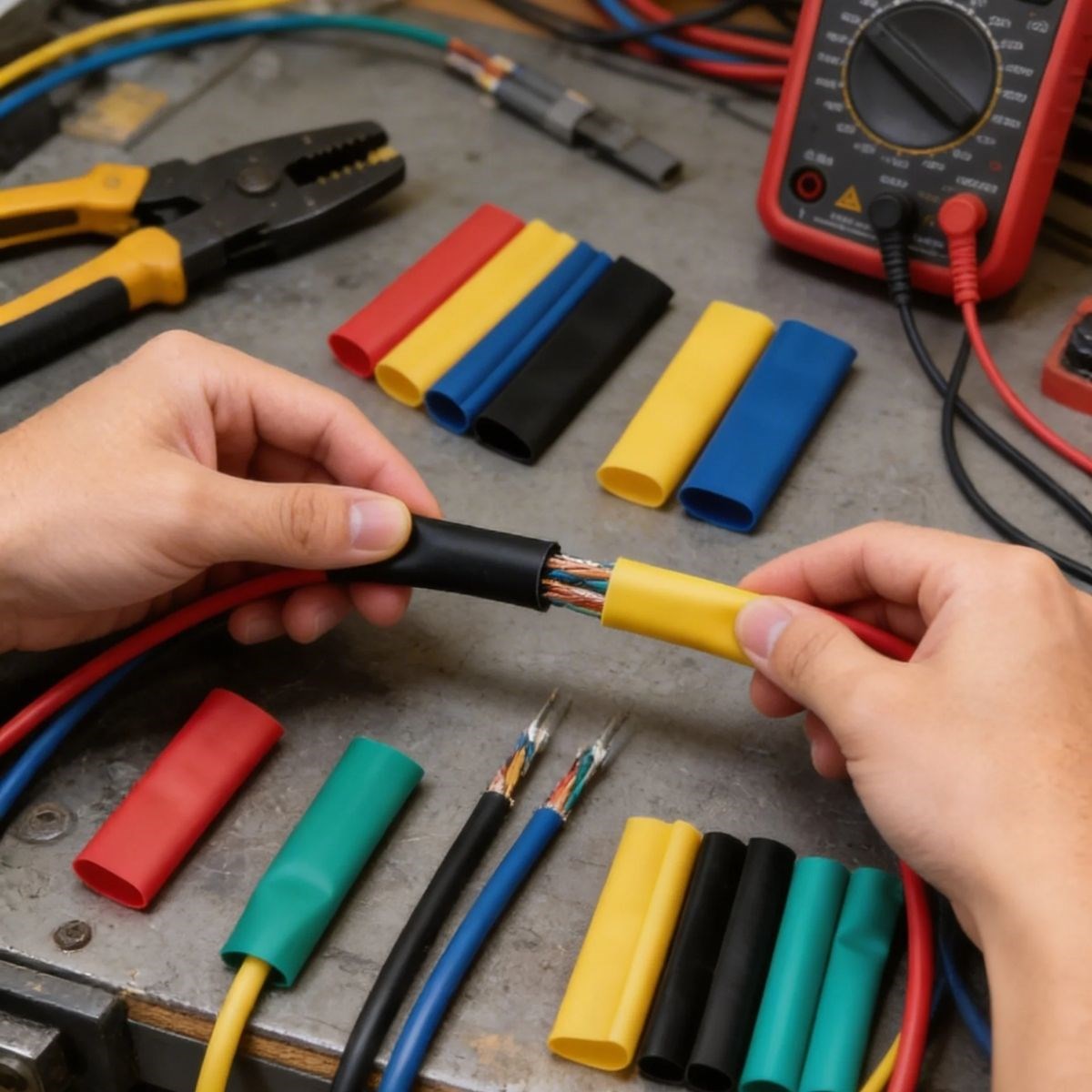164 Parça Isı ile Daralan Makaron Seti – Elektrik Kablo İzolasyon & Koruma Kılıfı, Renkli Shrink Tube Set (5286)