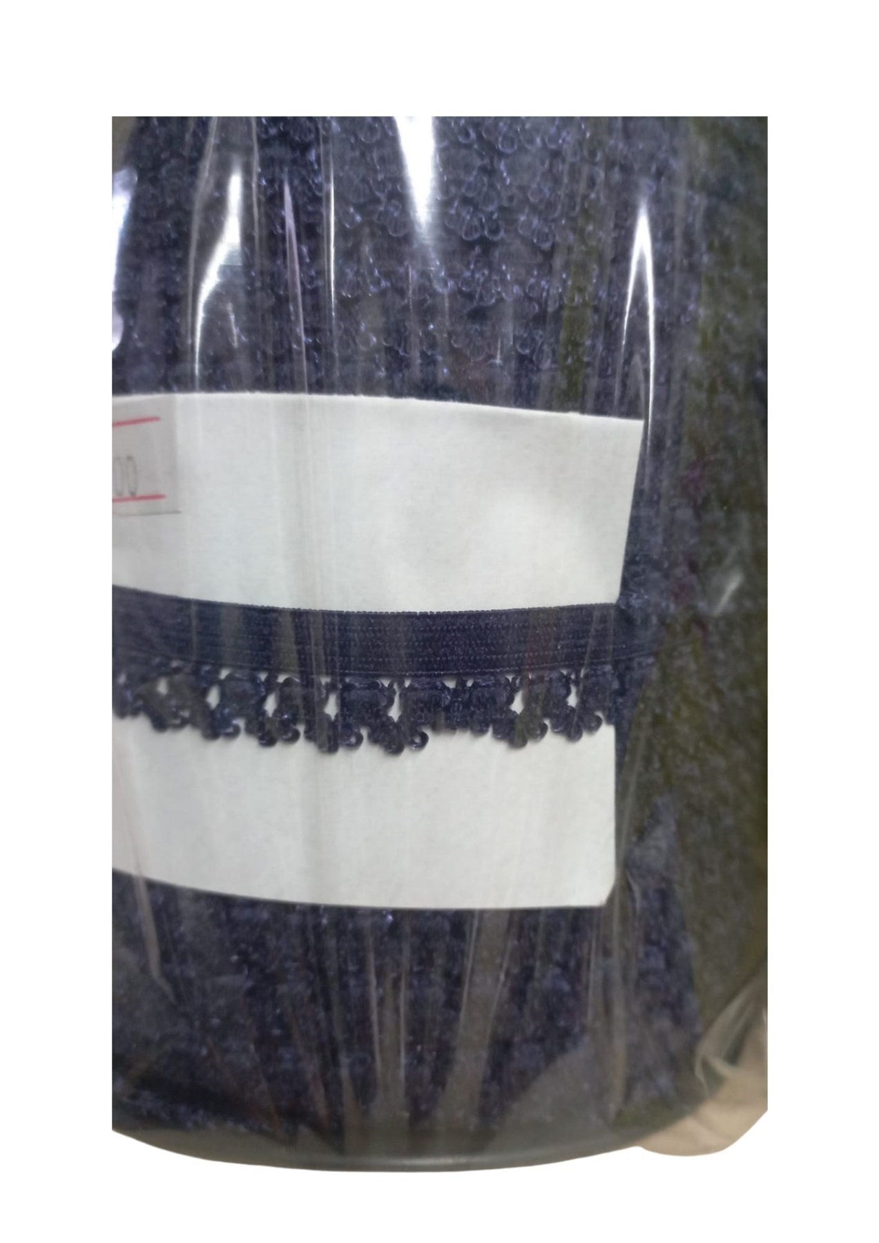 Çamaşır Lastiği Dantelli 1 cm 1 Metre Lacivert