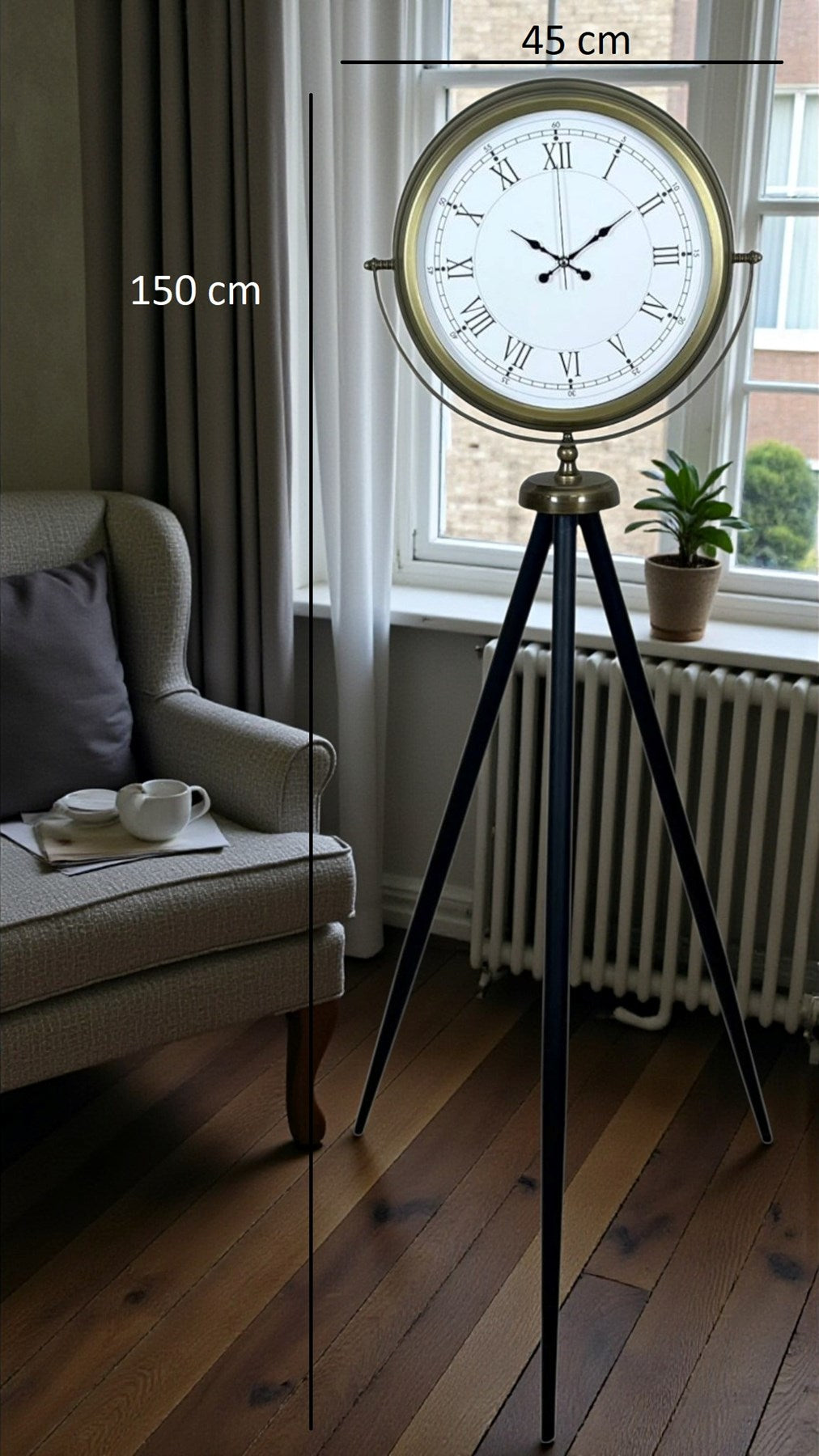 Prestij Vintage Tripod Ayaklı Saat